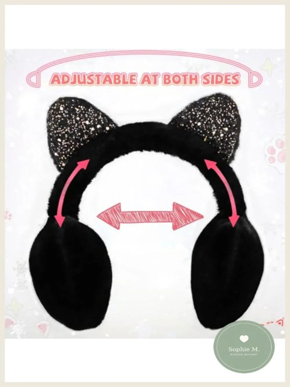 Kids Faux Fur Earmuffs Winter Ear Warmers for Girls Boys Adjustable